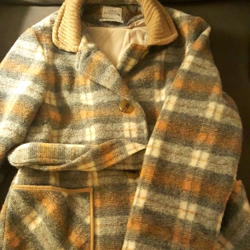 Urban Outfitters Plaid Coat